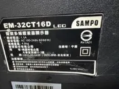 SAMPO 聲寶 32 型低藍光系列 LED 液晶顯示器/電視 EM- 32CT16D	全新免運費附原廠遙控器