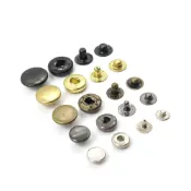 (店+)【糊塗鞋匠】 優質鞋材 N29 金屬四合扣 1組 四合釦 四合鈕 按扣 彈簧扣 車縫鈕