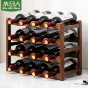 傢俱 紅酒架子家用葡萄酒架擺件展示架酒櫃 置物架多瓶格子放酒簡易桌面