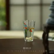全球選品1館 生活百貨 柿柿如意高硼矽玻璃四葉草茶杯單杯綠茶品茗杯大號主人杯聞香杯