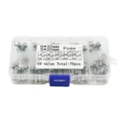 阿嫲的百寶屋 75只玻璃保險絲保險管熔斷器盒5*20mm 6*30MM 250V 3A-30A混合裝{鑫弘-工葉電器}可開發票