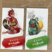 (2個一組賣)日本7-11限定 機動戰士鋼彈 第二彈 水星的魔女 和服 米奧琳涅 狐狸 蘇萊塔 貍貓 東洋水產泡麵 立牌