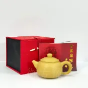 (店+)【御古齋】廈門名師 陳東鑄 段泥壺 手工拉胚 素面壺 泡茶壺 有落款 雷射標 茶道精品 附盒 證書 051303