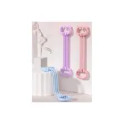 (店+)六管可調式磅數貓耳拉力器開肩美背擴胸八字拉力繩瑜珈健身彈性繩