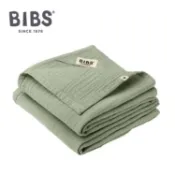 【大樹健康購物網】【丹麥 BIBS】 Muslin有機棉紗布安撫巾（2入）灰綠