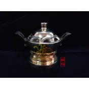【錦桂】台製、精品銅器《蓮花座淨爐》/ 淨香爐 / 盤香爐 / 檀香爐 / 薰香爐 / 香粉 / 香末 / 香塔皆可