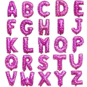 粉色愛心 16吋字母氣球 字母鋁箔氣球 英文字母氣球滿版 派對裝飾 氣球佈置必備 氣球場景佈置 熱賣款 熱門推薦 人氣款