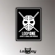 大阪 LOOPONE JDM 曲棍球面具 環狀線 車貼 貼紙 防水貼紙 安全帽貼紙 反光貼紙 汽車貼紙 機車貼紙