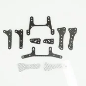 自製田宮四驅車1.5mm碳纖維配件MS MSL MA S2 AR等底盤中翼丁丁架