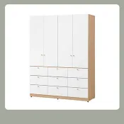 【多瓦娜家居】歐若拉5×6.5尺九抽衣櫃(504) 26031391005