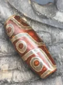 協貿國際日用品生活1館 天珠掛件密宗九眼天珠古玩老天珠超大天珠藏飾古珠送證書
