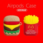 airpods 保護套 pro 速食 漢堡 薯條 爆米花 可樂 柴犬 無訊號 手仗 鈴鐺 拍立得 麻將 珍奶