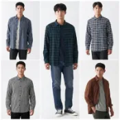 無印良品 MUJI 男有機棉法蘭絨襯衫 純棉100％ 原價599元