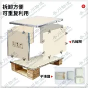 百家樂百貨市場 客製出口木箱鋼帶包邊膠合板拼裝卡扣儲物標準工作木箱大容量箱子