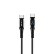 【AUKEY】Type-C to Type-C 240W 數位顯示螢幕快充傳輸線
