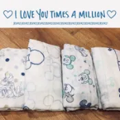 AD (Aden+Anais) Disney新款限定版米奇米妮 muslin棉紗紗布巾新生兒包巾空調被毯推車遮陽透氣蓋毯