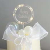 (店+)12H快速出貨 (氣球快易送)  LED發光蛋糕插牌 生日派對 插卡 裝飾品 獨特設計 生日快樂 婚禮必備 甜點裝飾 特色禮物  台灣現貨