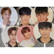 【現貨6個不拆】seventeen 日巡 日本 古早 蛋巡 演唱會 大扇子 手扇 應援扇 金珉奎 扇子 白軍 軍裝 粉扇