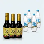 (店+)【野菜村】  濃 黑蒜醋第二代/添加山楂甜菊葉黑蒜醋 第三代＃贈3瓶氣泡水＃無糖＃黑蒜醋