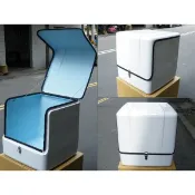 ((台灣製造)) 全新FRP硬殼 戶外 防雨 防風 保溫機車pizza箱、外賣箱、外送箱、飲料、連鎖店、保溫箱、快遞箱
