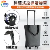 成名在望 寵居社 買菜車 24H出貨 折疊購物車 小推車 便攜小拖車 拉桿車(單層拉鏈袋口 多功能拉桿包)