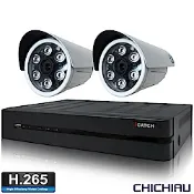 奇巧H.265 4路5MP iCATCH監控主機+SONY 1080P鏡頭*2