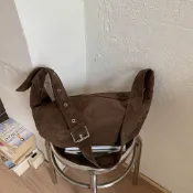 ［現貨］秋冬麂皮大容量餃子包 美拉德風 上班上學通勤包 闆娘自留款