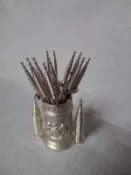 雙子星造型 水果叉 ~馬來西亞紀念品