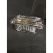 台灣製 有孔自扣式水果盒 100入 PET水果盒 番茄盒 PET1000 櫻桃盒 保鮮盒 食品盒 透明盒 一斤水果盒