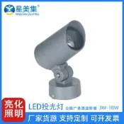 24W 36W LED圓形投射燈戶外RGB底座景觀庭院照樹燈6W 10W 18W