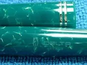 【奇珍館 】【全新義大利進口】delta賽璐璐鋼筆原價近3萬18k白金筆尖筆夾及筆蓋