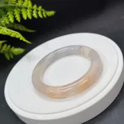 橙薔薇輝手鐲 58MM 玉化飄水墨天眼 玫瑰石桃花玉手環 溫柔甜美