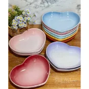 Le Creuset 心型盤 愛心深盤 愛心盤 深盤 22公分 雪紡粉 悠然綠 海岸藍 櫻桃紅  初花 多色 現貨 實品