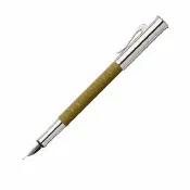 【Graf von Faber-Castell】繩紋飾 鋼筆-橄欖綠 F尖 VIP刻字服務(原廠正貨)