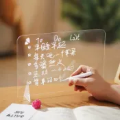 專用白板筆 透明寫字板 白色記號筆 馬克筆 塗鴉 記事 備忘錄 可擦寫 【JC4376】《Jami》