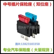 BH705 汽車雙插保險蕬座 保險媥座 中號保險盒 PCB版釬接 雙位座