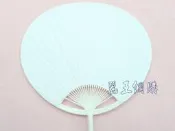 麗王(龍山民俗藝品童玩)-蒲扇 淑女扇 塑膠柄扇 彩繪空白紙扇 DIY素面扇子
