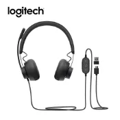 Logitech 羅技 VC Zone Wired UC 有線耳機麥克風 - 黑
