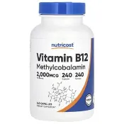 【iHerb】Nutricost, 維生素 B12，2000 微克，240 粒膠囊