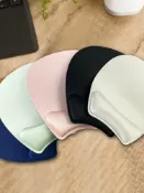 半屋 滑鼠墊 記憶棉滑鼠墊護腕創意手腕墊手托可愛女生ins風簡約舒適加厚游戲筆記本軟墊子電腦辦公小號3d胸立體男滑鼠墊