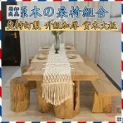 優印良品家居 免運 公司貨 可開發票 【實木餐桌椅組合 可開發票】吃飯桌 長方形展示桌 原木日式飯桌 大板桌 和室桌 辦公泡茶桌 辦公桌 松木桌工廠現貨直銷 售後保障 全館八折 新品特價 yy815