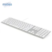 Matias wired Mac USB 有線中文長鍵盤 - 白色按鍵