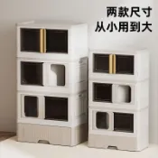 貓砂屋 大貓砂盆 貓便盆 貓砂櫃 貓砂盆 貓砂盆特大 超大貓砂盆 雙層貓砂盆 折疊貓砂盆 全封閉 抽屜式 防臭防外濺