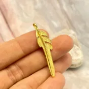 金錩銀樓🔥快速出貨 羽毛 墜子 9999純金【送不鏽鋼鍍金項鍊!】 0.63錢 黃金 實心 送禮 生日 造型 配件