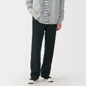 【MUJI 無印良品】男水洗綾織寬版褲(共3色)