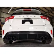 出清 馬斯克車庫 福特 ford focus mk4 sline MD 後下擾流 雙邊雙出 水轉碳 亮黑 消光