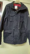 美國第五街5th street 連帽軍裝。帽可拆。鋪棉 帥氣外套 多口袋男仕純棉外套 愛德恩