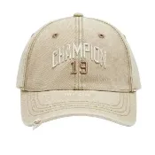 【Champion】官方直營 中性-RETRO CAMPUS 刺繡水洗棒球帽-卡其色(U5CACCU04E1)
