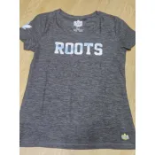 roots 海狸 女 大人 大童 灰 楓葉 短袖 上衣 短T T恤 S