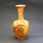 【巧藝坊】聞香瓶 太行陳化黑油糖心料 金絲爍耀 崖柏花瓶  平平安安 手把件  重油 香味濃郁